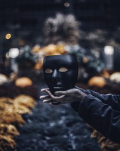 黒いマスク